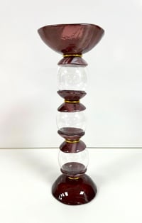 Set of glass 3 stands with bowls - صورة 10