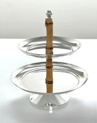Medium Appetizer Bamboo Stand - صورة 2