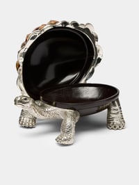 Limited Edition Galapagos Tortoise Decorative Box with Limpet Shells - صورة 4