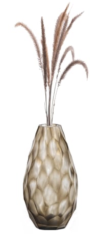 Elegant glass vase for holding flowers - صورة 2