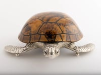 Large Sea Turtle Tiger Color Shell Box - صورة 4