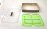 Medium Rectangular Bamboo Support with Acrylic Lid - صورة 9