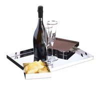 Rectangular Serving Tray with 2 Squares - صورة 3