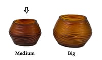 T-Light oval medium holder, amber color - صورة 11