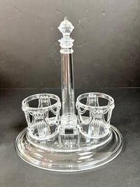 Set of Oil Bottles with Oval Tray Stand - صورة 3