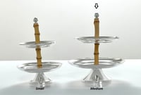 Medium Appetizer Bamboo Stand - صورة 8