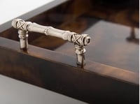 Large Brwon Tray with Bamboo Handles - Image 9