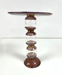Set of glass 3 stands with plates - صورة 10