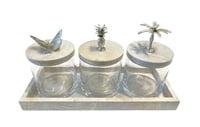 Luxury Decorative Pearl Oyster Shell Set (4 Pieces) - صورة 1
