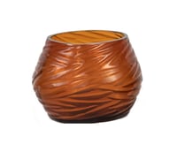 T-Light oval big holder, amber color - صورة 3