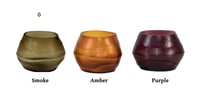 T-Light oval big holder, smoke color - صورة 7