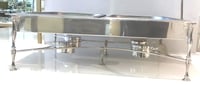 X-Large Double Rectangular Silver Chafing Dish - صورة 4