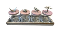 Luxury Decorative Shagreen Leather/Lavender Set (5 Pieces) - صورة 1