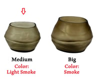 T-Light oval medium holder, light smoke color - صورة 8