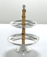 Small Appetizer Bamboo Stand - صورة 2