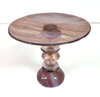 Set of glass 3 stands with plates - صورة 8