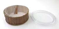 Small Round Bamboo Support with Acrylic Lid - صورة 6