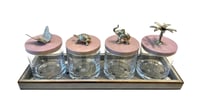 Luxury Decorative Shagreen Leather/Lavender Set (5 Pieces) - صورة 2