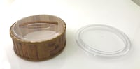 Small Round Bamboo Support with Acrylic Lid - صورة 3
