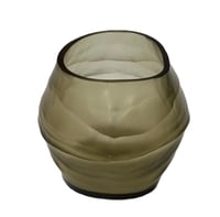 T-Light oval medium holder, light smoke color - صورة 3