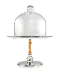 Medium Cake Bamboo Stand + Plain Lid - صورة 2