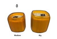 Scented candle medium square rounded vase - صورة 8