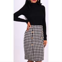 Top High neck + Skirt  - صورة 2