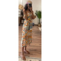 Off Shoulder Midi Dress 🧡💛 - صورة 1