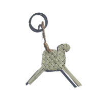 keychain holder natural palm leaf  - Image 1