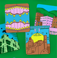 four-pack acrylic coasters of kingdom region - Image 3