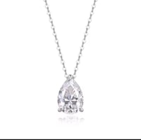 عقد مويسانيت كمثري 💎 - Image 1
