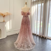فستان مكشوف الأكتاف سهرة طويل - صورة 5