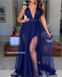 فستان طويل بلا أكمام  - صورة 1