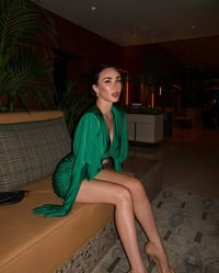 فستان بأكمام طويلة قصير - صورة 4