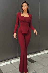 طقم بنطلون من قطعتين - تسليم فوري - صورة 1