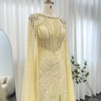 فستان بأكمام طويلة سهرة طويل - صورة 4