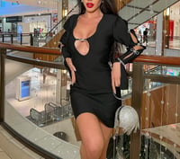 فستان بأكمام طويلة قصير - صورة 6