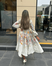 فستان بأكمام طويلة للركبة - صورة 3