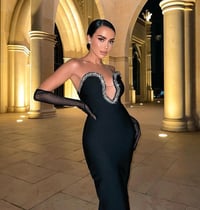 فستان بلا أكمام مشد طويل  - صورة 3
