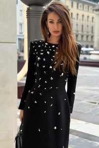 فستان بأكمام طويلة طويل - صورة 3