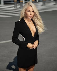 فستان بأكمام طويلة قصير - صورة 2