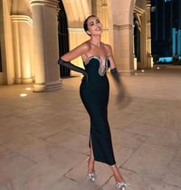 فستان بلا أكمام مشد طويل  - صورة 2