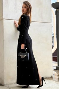 فستان بأكمام طويلة طويل - صورة 4