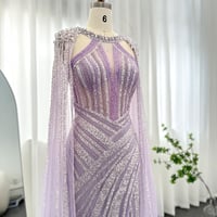 فستان بأكمام طويلة سهرة طويل - صورة 4