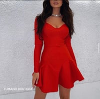 فستان بأكمام طويلة قصير - صورة 2