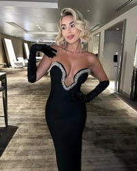 فستان بلا أكمام مشد طويل  - صورة 4