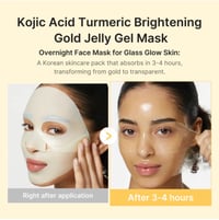 Medicube Kojic Acid Turmeric Gold Jelly Gel Mask - Image 2