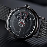 Uالتايلاندية CQ58 الرجال ساعة كوارتز شبكة معدنية حزام الإبداعية مقاوم للماء ساعات الأعمال ساعة اليد عادية للذكور - صورة 2