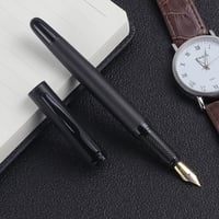 قلم صلب أسود ممتاز مع صندوق ، كتابة سلسة ، جسم معدني ، تصميم راقي ، براعة ممتازة ، 1 + - صورة 4