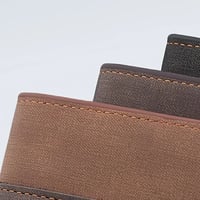 الرجال محفظة المرقعة بولي Leather الجلود حامل بطاقة صغيرة قصيرة محافظ رجل محفظة حافظة بطاقات عادية القياسية المحفظة - Image 6